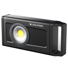 Lanterna refletor Ledlenser iF4R Speaker Worklight com caixa de som bluetooth recarregável